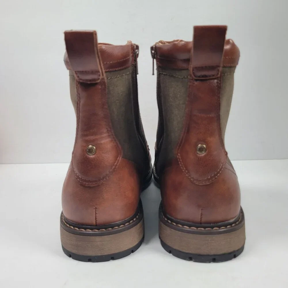 Madden Men's M-Bunsin Brown Combat Boots US Size 11.5 - Picture 4 of 12